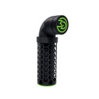 Assembled magnetic nori feeder with honeycomb cage and green logo on the attached external magnet holder.