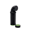 Black magnetic nori feeder with green accents and separate external magnet holder.